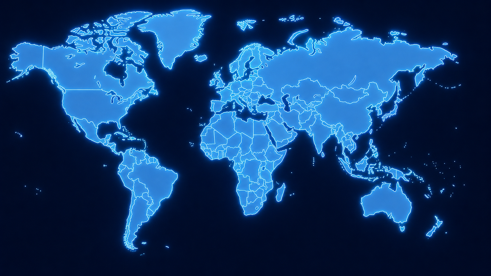 World map showing approximate locations for companies and job sources in the jobs crawler.